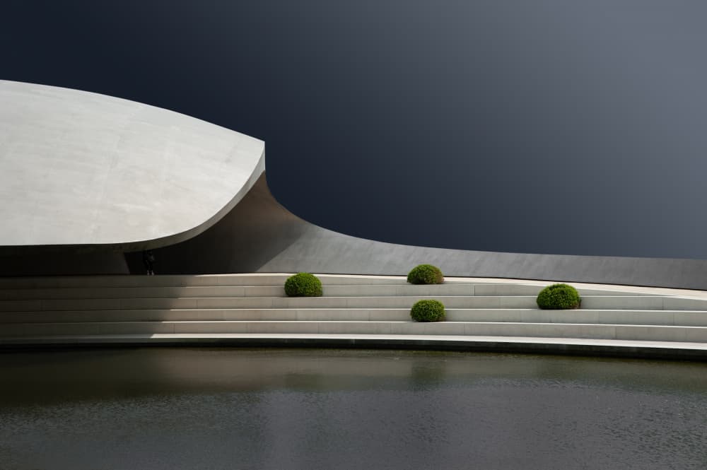 Modern Concrete Serenity by Hans Günther — canvas wall art