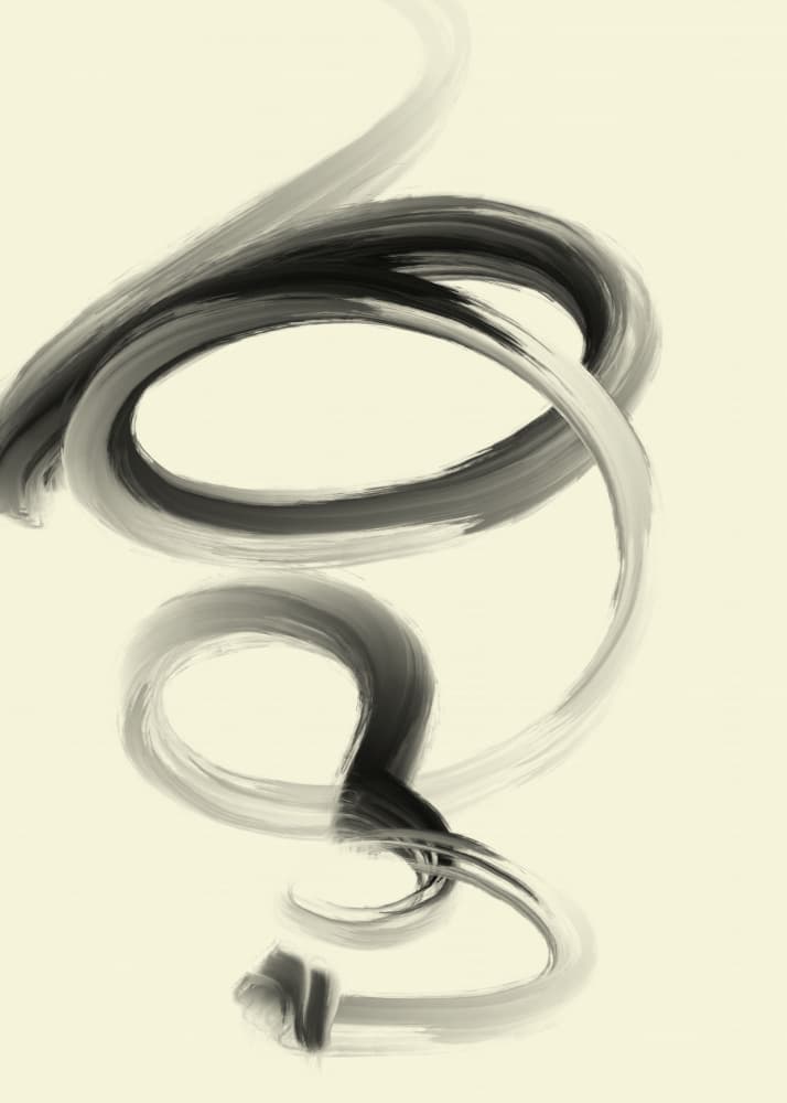 Abstract Swirling Form by Nilesh Kulkarni — canvas wall art