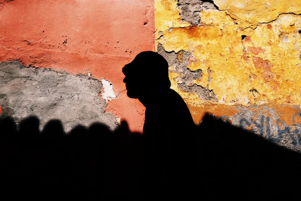 Colorful Urban Silhouette by Ali Ayer — canvas wall art
