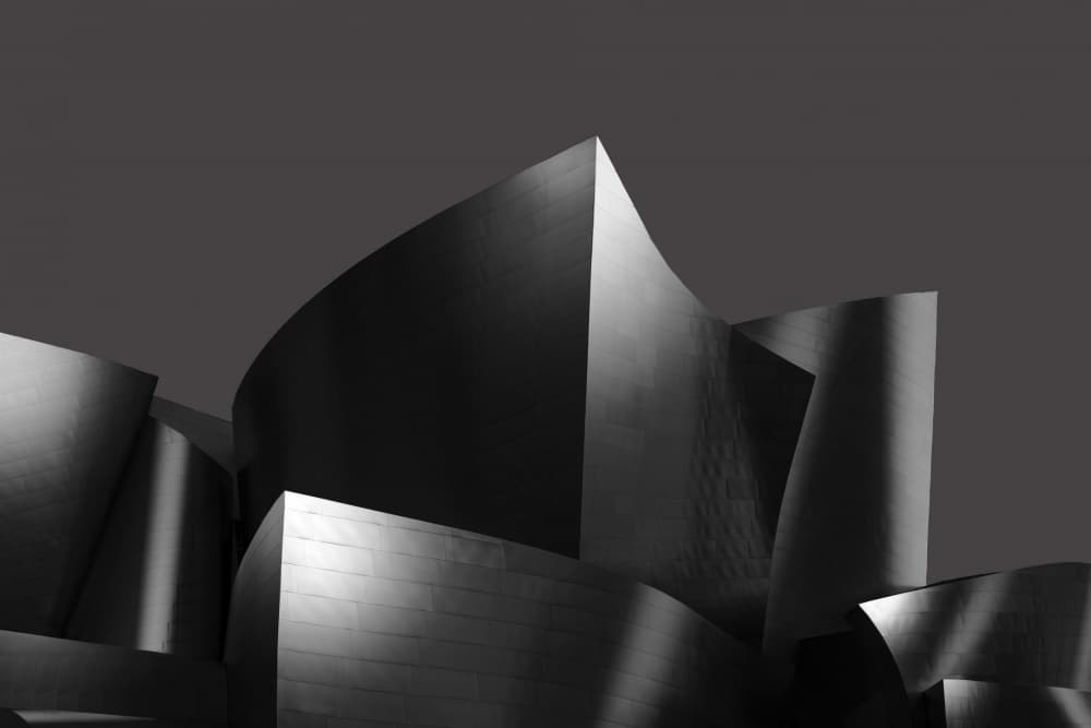 Dramatic Steel Curves by Yan Zhong — canvas wall art