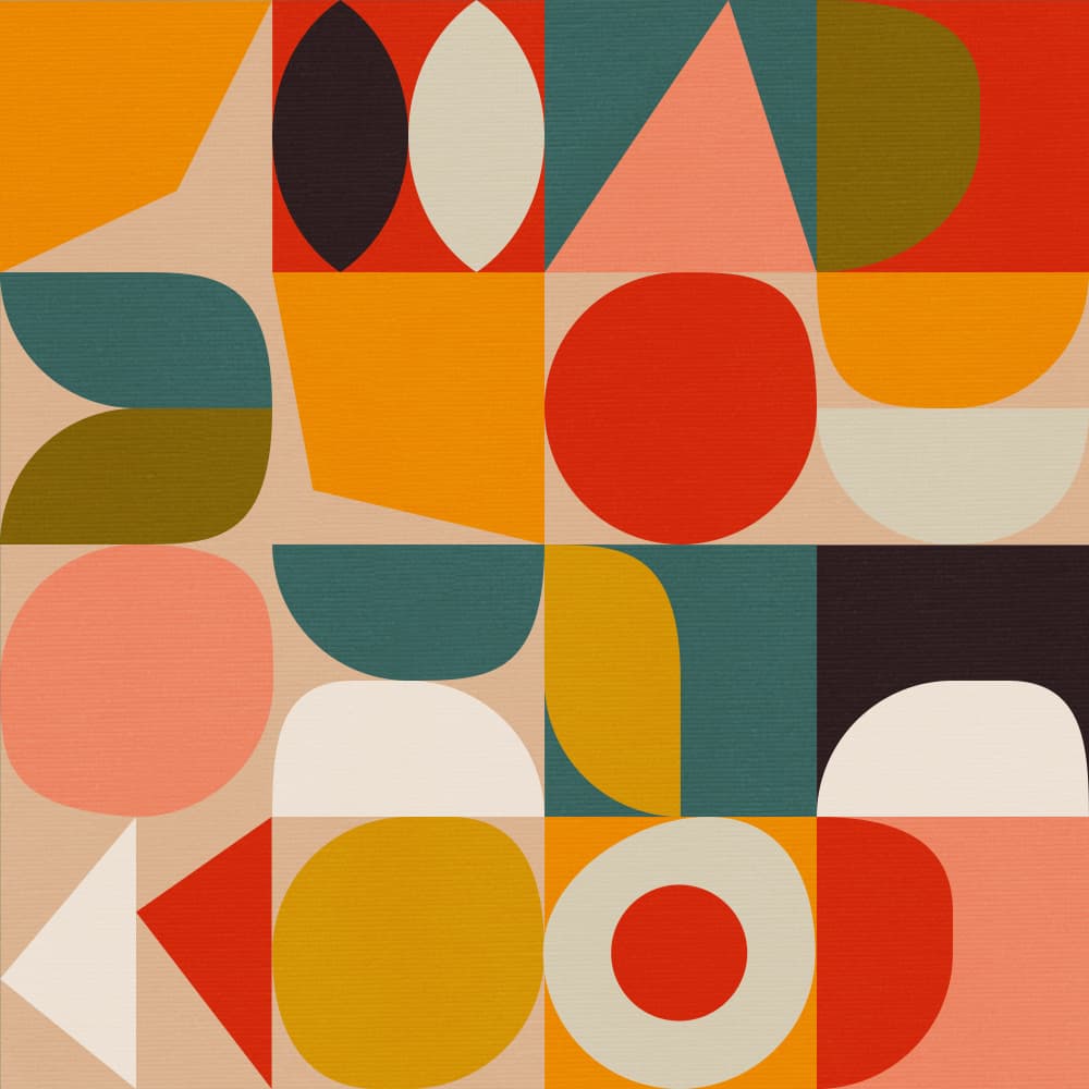 Bauhaus Modern Bold by Ana Rut Bre — canvas wall art