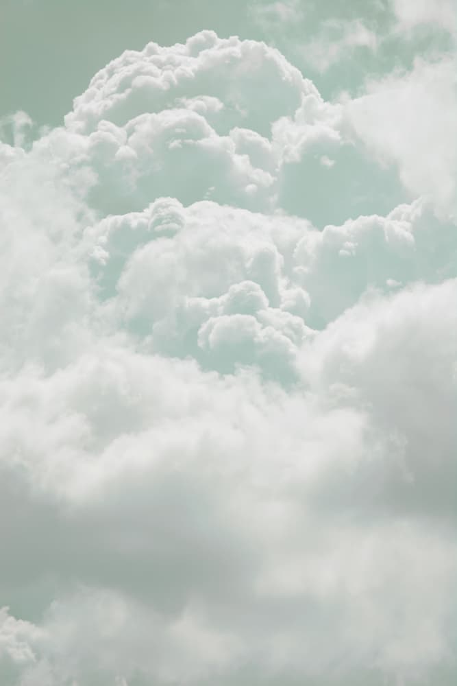Dreamy Mint Clouds by Tal Paz-Fridman — canvas wall art