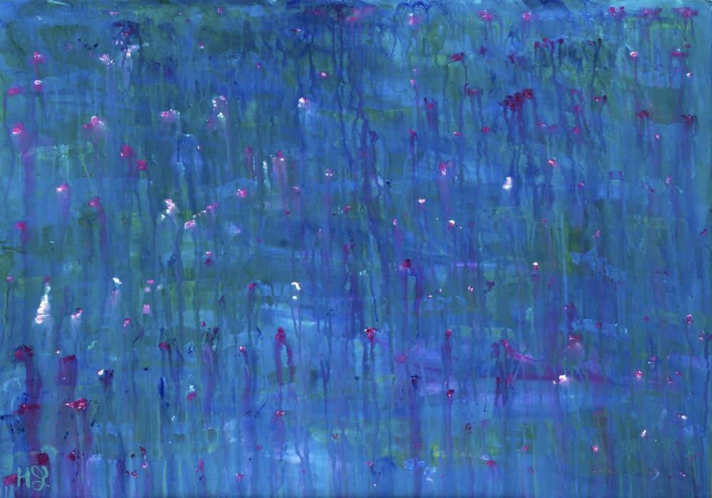Ethereal Blue Garden by Helen Joynson — canvas wall art