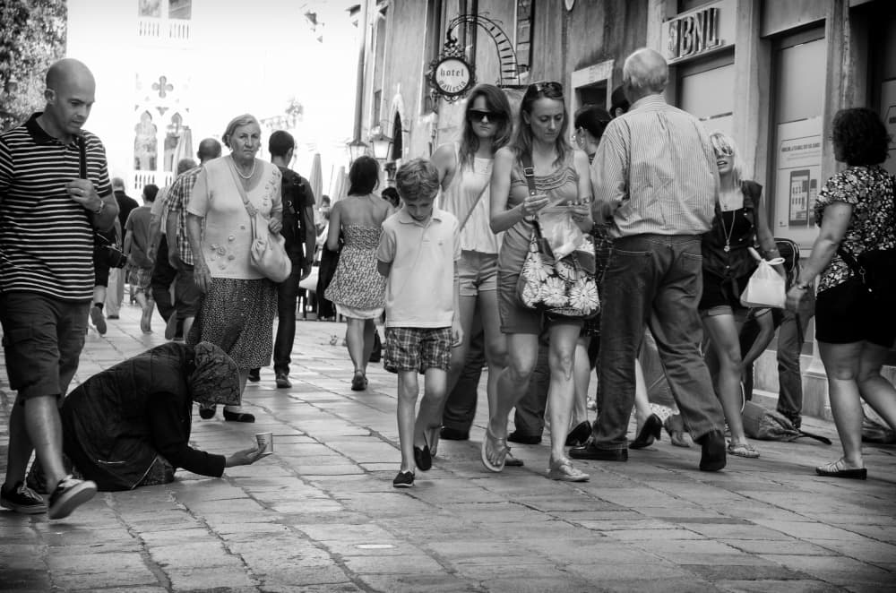 Street Life Contrast by Dan Edwards — canvas wall art