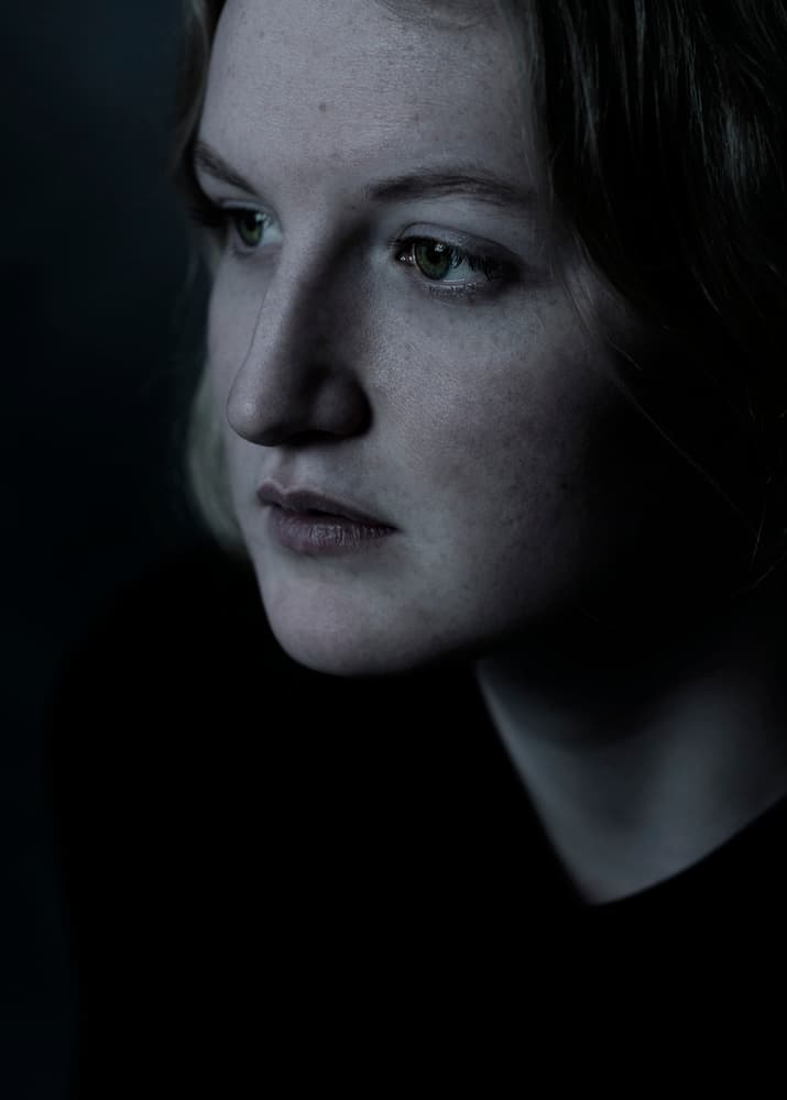 Thoughtful Woman Portrait by Jacob Tuinenga — canvas wall art