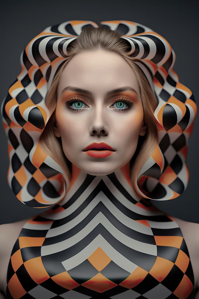 Striking Patterned Beauty by Klaus Tesching — canvas wall art
