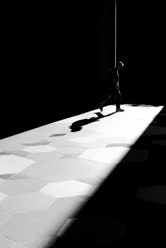 Walking Into Light by Simon — canvas wall art