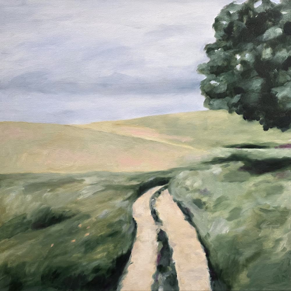 Winding Country Path by Claire Whitehead — canvas wall art