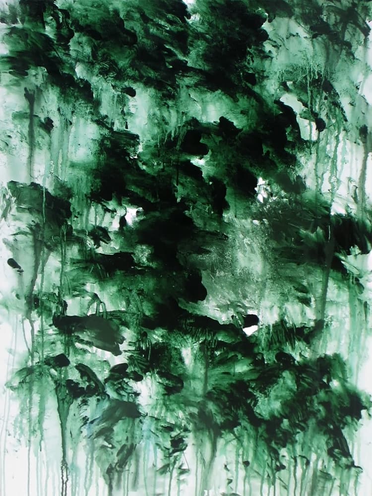 Misty Green Forest by Ron Halfant — canvas wall art