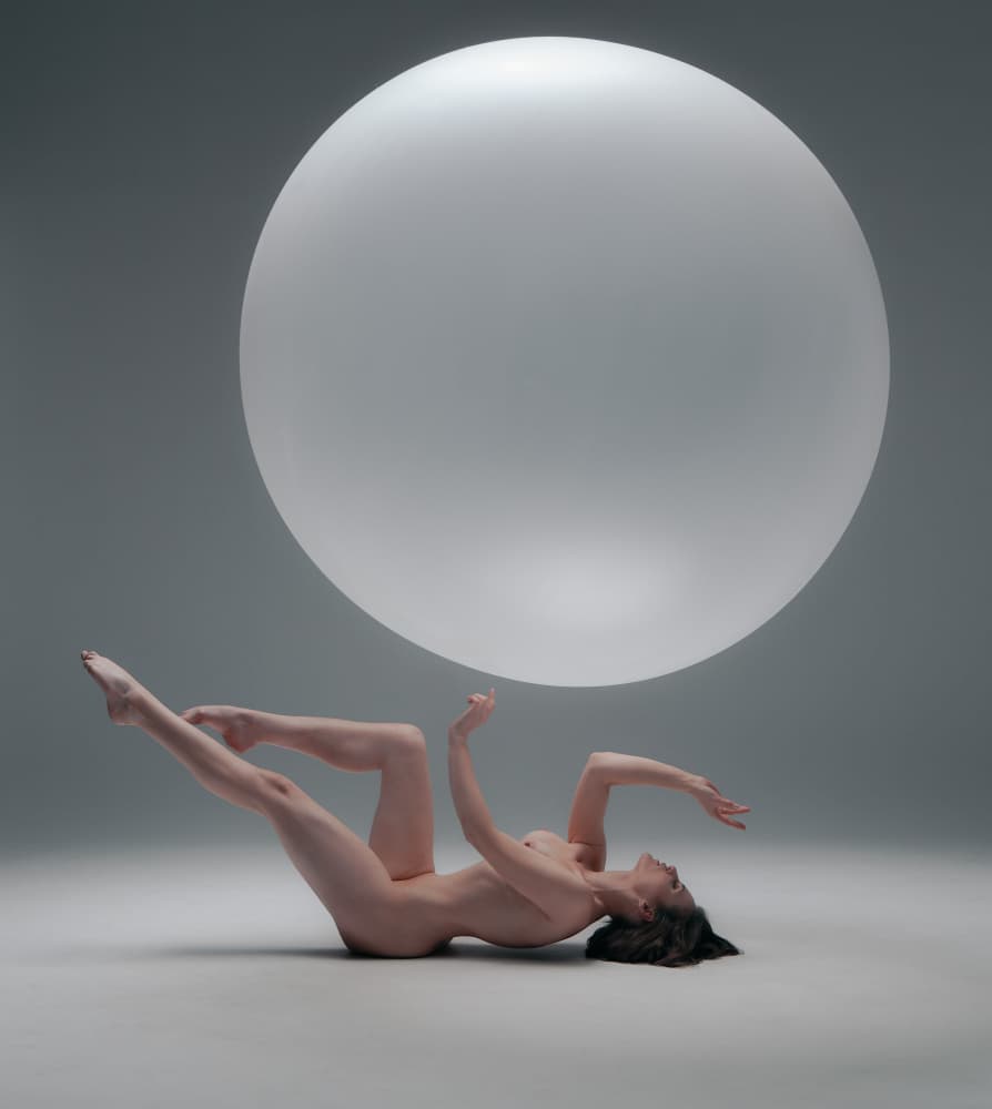 Ethereal Nude and Orb by Craig Stampfli — canvas wall art