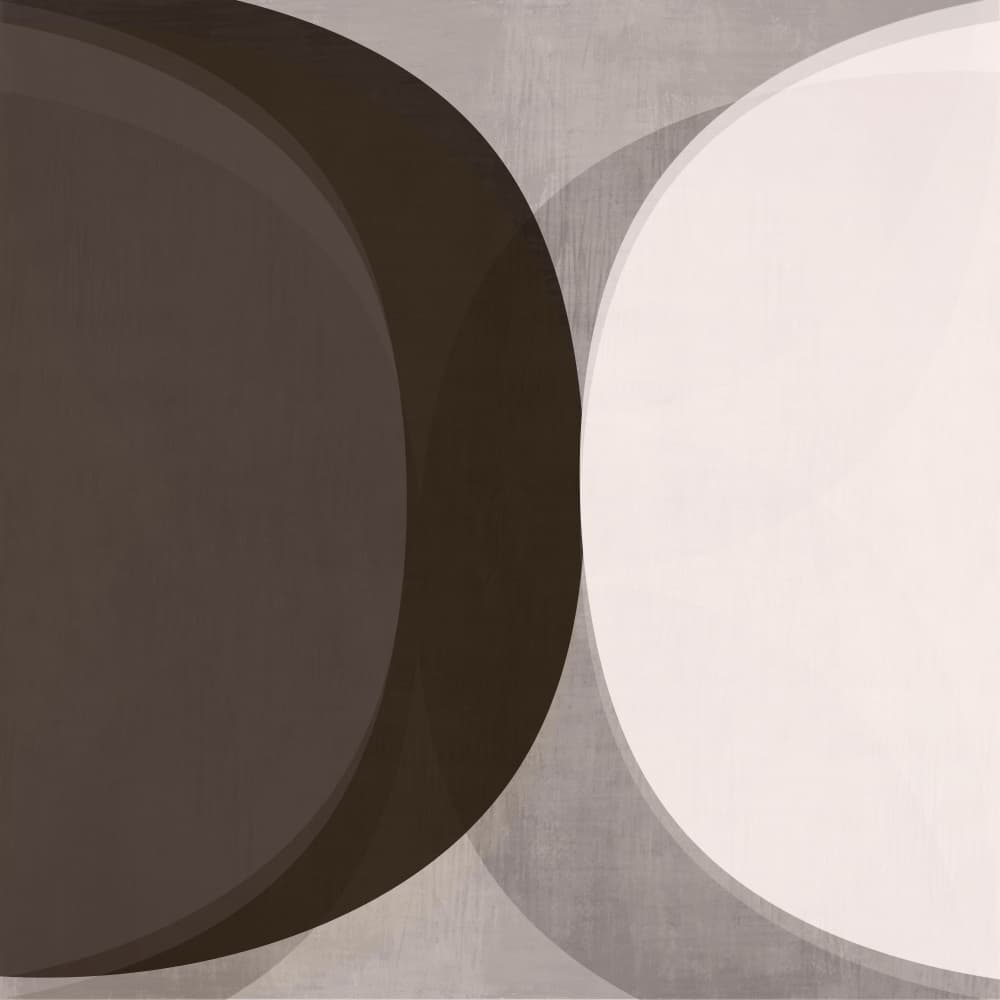 Neutral Geometric Circles by cartissi — canvas wall art