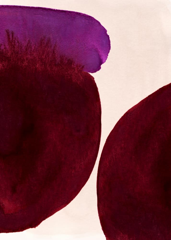 Organic Purple Washes by Jenja Braun — canvas wall art