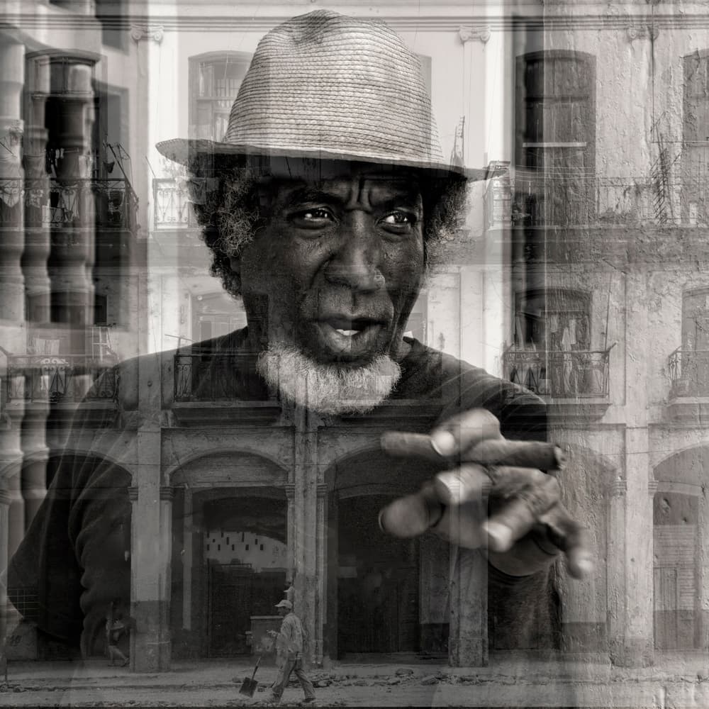 Old Man City Layers by Marianne Wogeck — canvas wall art