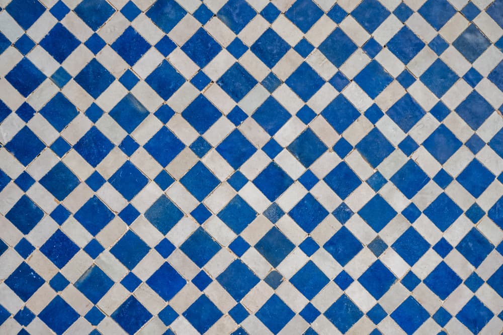 Blue Diamond Pattern by Photolovers — canvas wall art