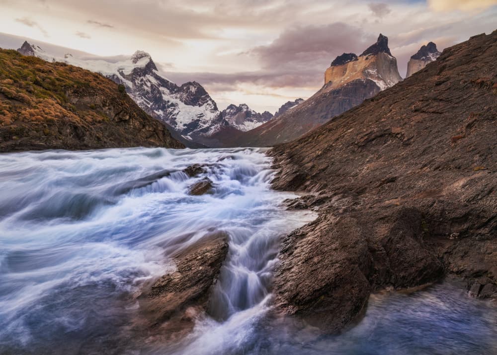 Flowing Mountain Peaks by Antoni Figueras — canvas wall art