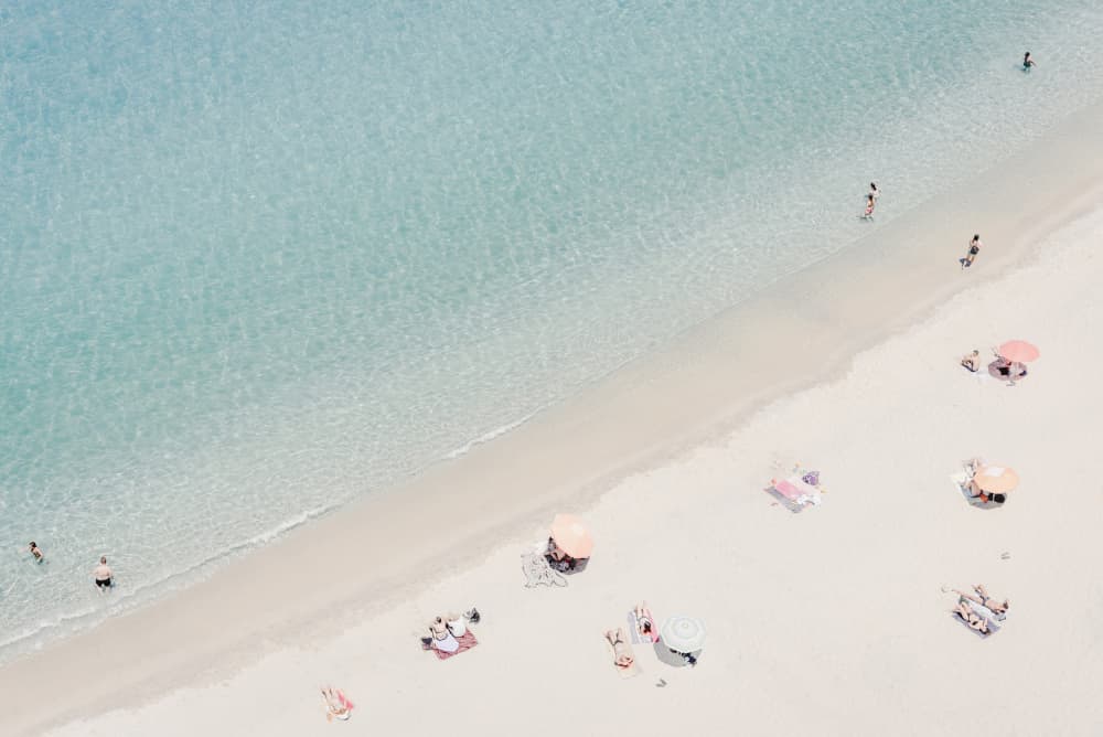 Turquoise Beach Day by Photolovers — canvas wall art