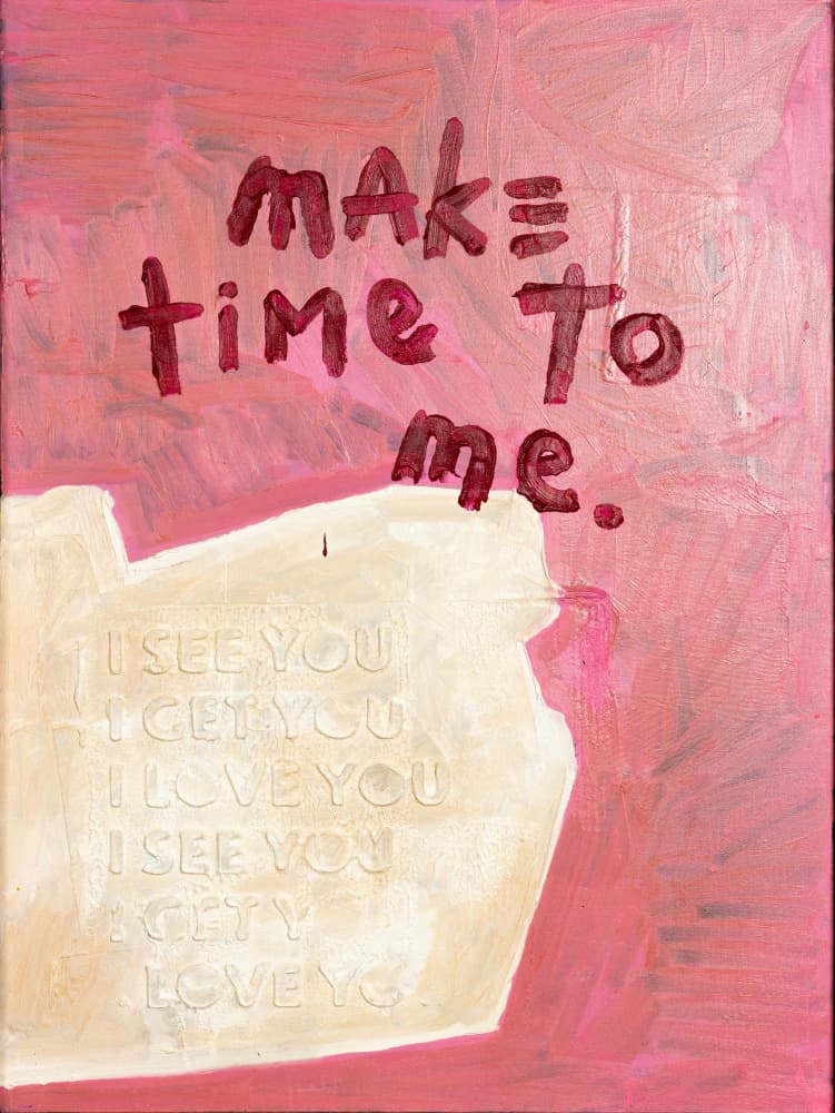 Pink Love Quote by kent youngstrom — canvas wall art