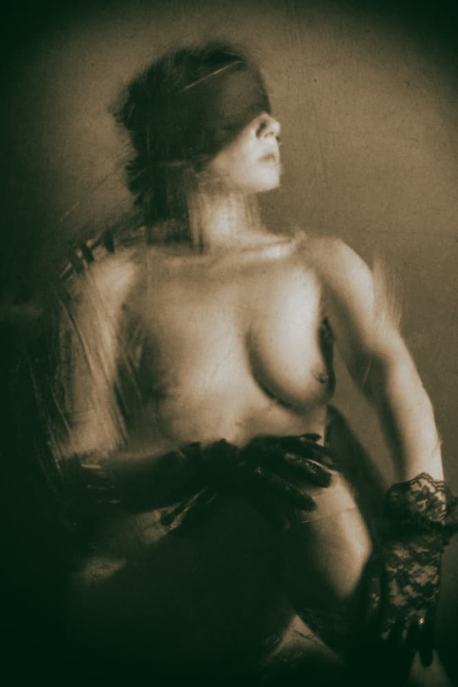Vintage Anonymous nude by Colin Dixon — canvas wall art