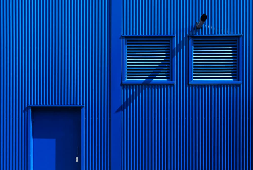 Deep Blue Architecture by Greetje van Son — canvas wall art