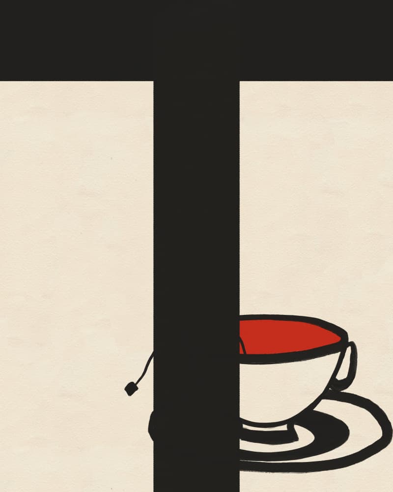 Tea Time T by Deepthi s — canvas wall art