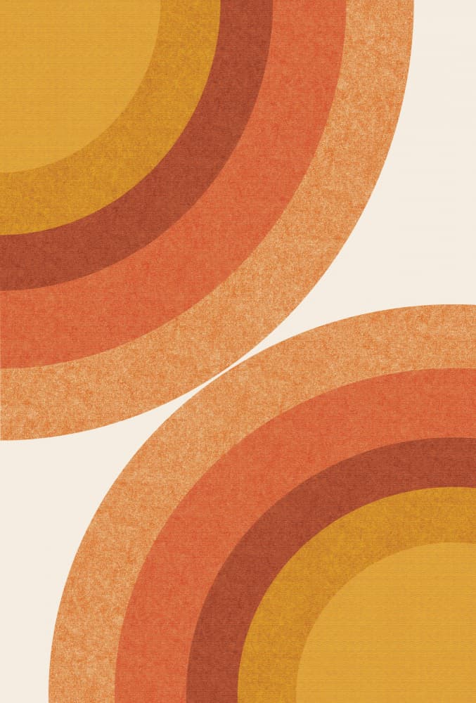 Retro Sunburst Waves by THE MIUUS STUDIO — canvas wall art
