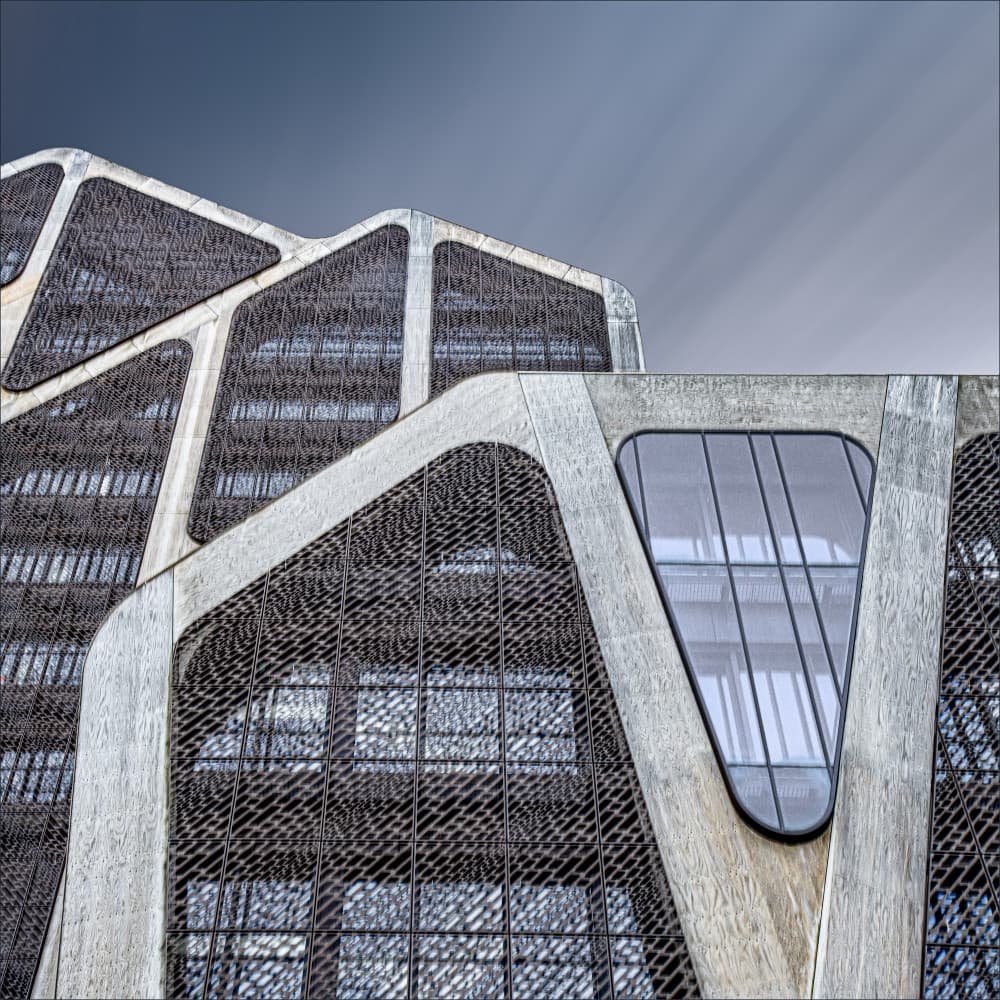 Modern Concrete Geometry by Gilbert Claes — canvas wall art