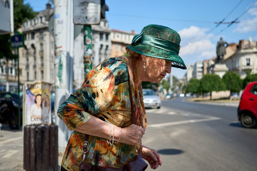 Woman in Green Hat by Denis Malciu — canvas wall art