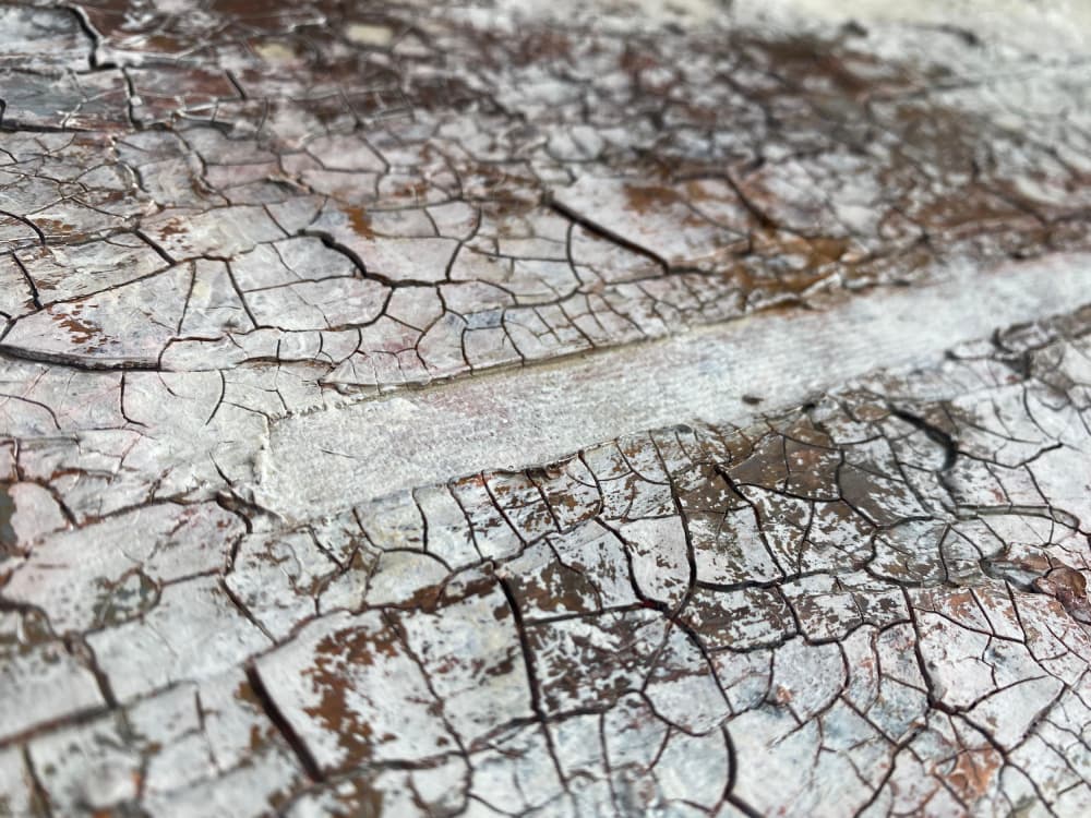 Cracked White Surface by Gabriela Aleksandra Szuba — canvas wall art