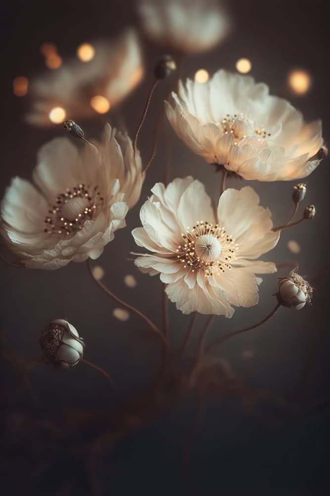 Ethereal Blossoms by Treechild — canvas wall art