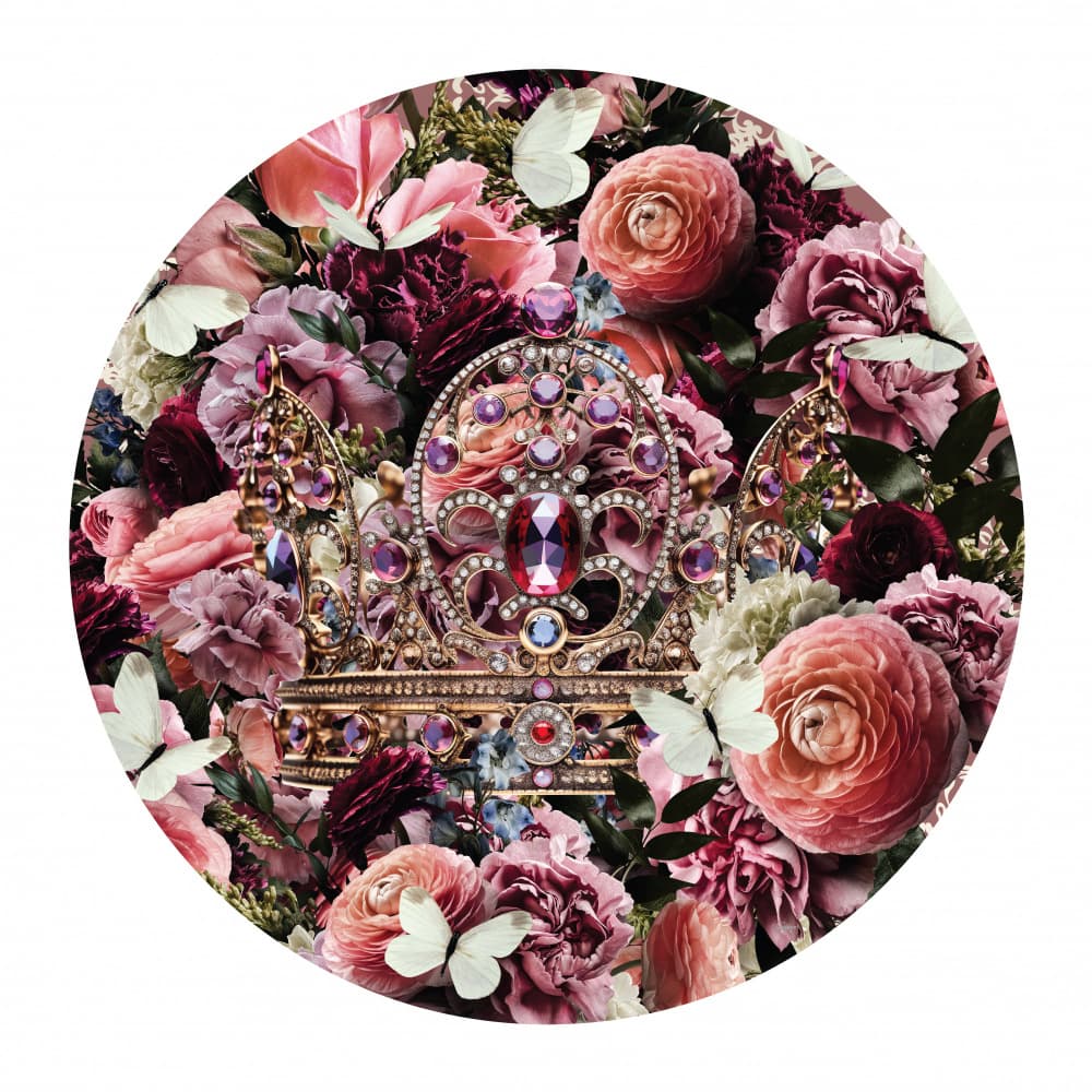 Regal Floral Crown by Sue Skellern — canvas wall art