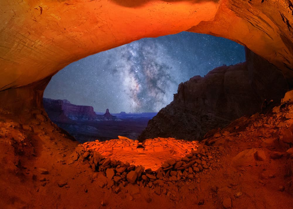 Milky Way Cave Arch by Michael Zheng — canvas wall art
