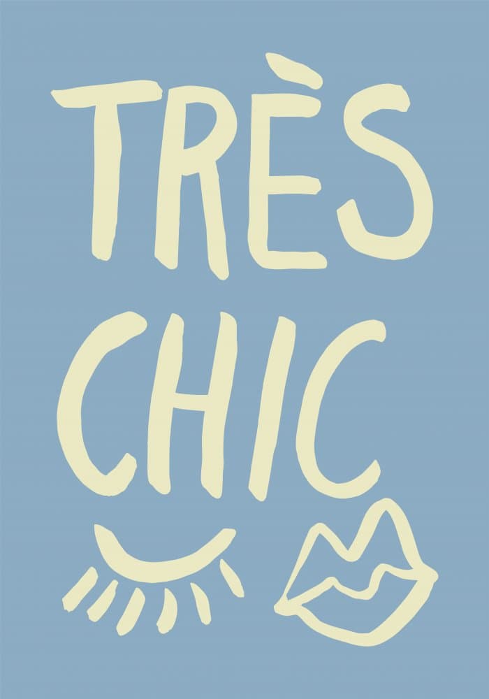 Très Chic Lips Eye by Pictufy Studio — canvas wall art