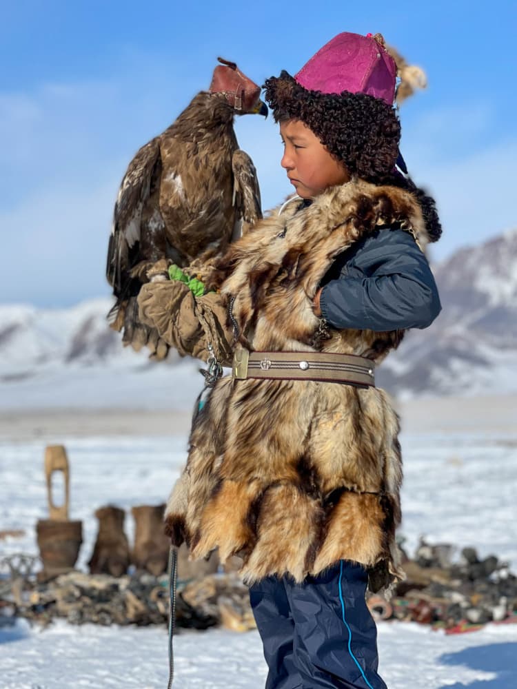 Young Eagle Hunter by Ilana Lam — canvas wall art