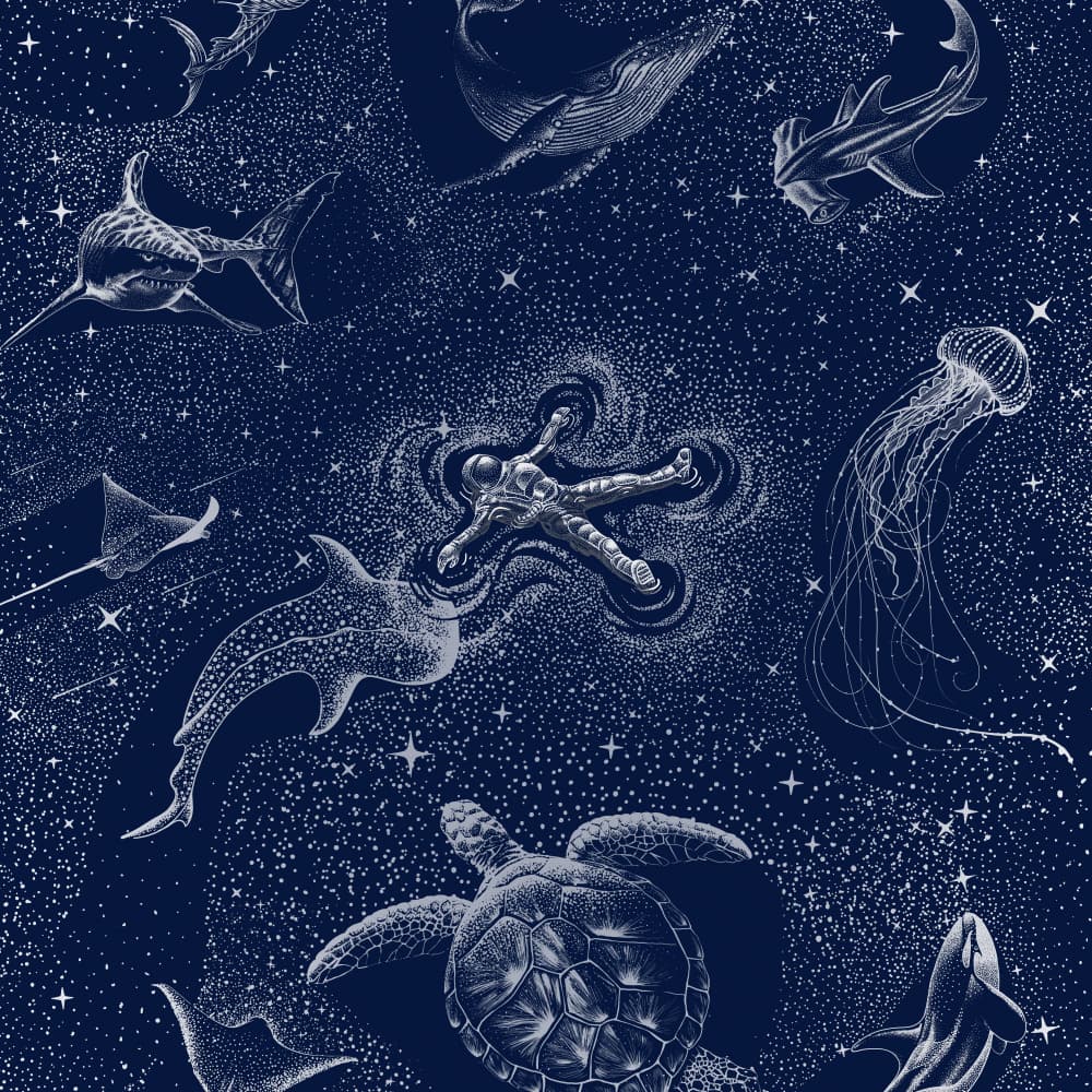 Cosmic Ocean Voyage by Alirıza ÇAKIR — canvas wall art
