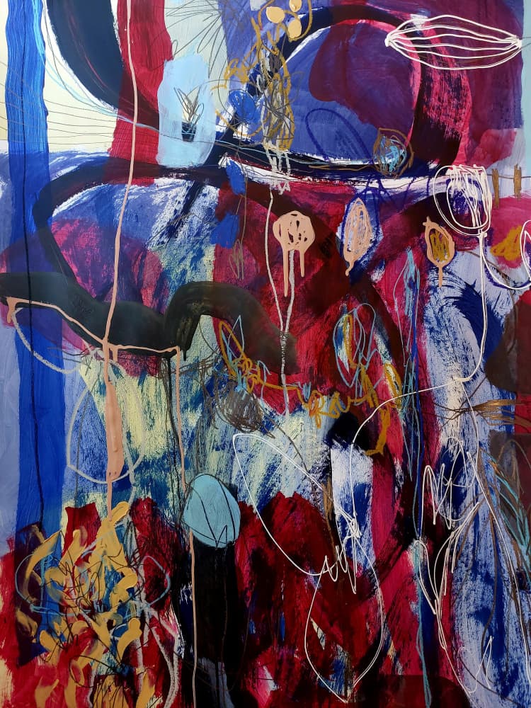 Bold Abstract Expression by Monika Riethmueller — canvas wall art