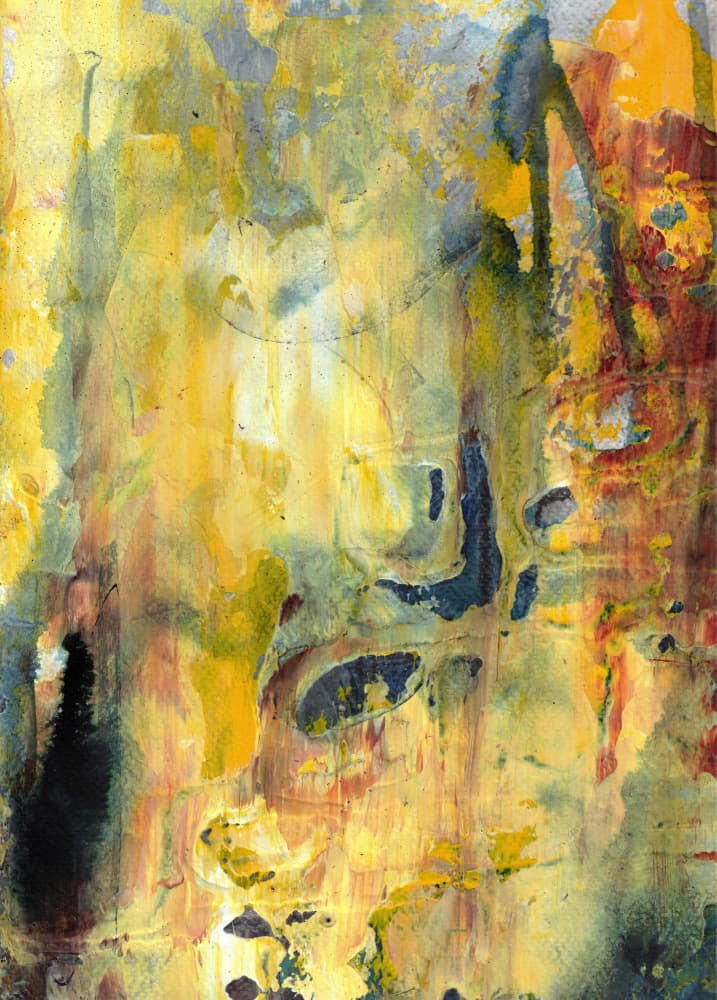 Vibrant Abstract Gold by Deb Chaney — canvas wall art
