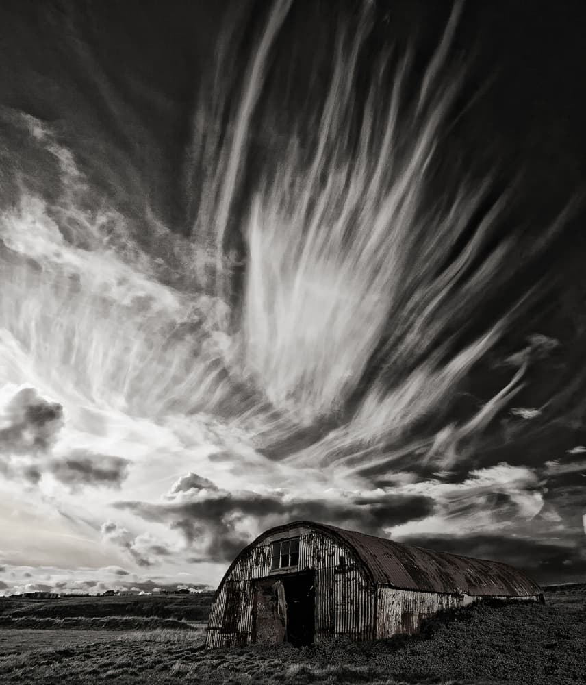 Weathered Hut Sky by Þorsteinn H. Ingibergsson — canvas wall art