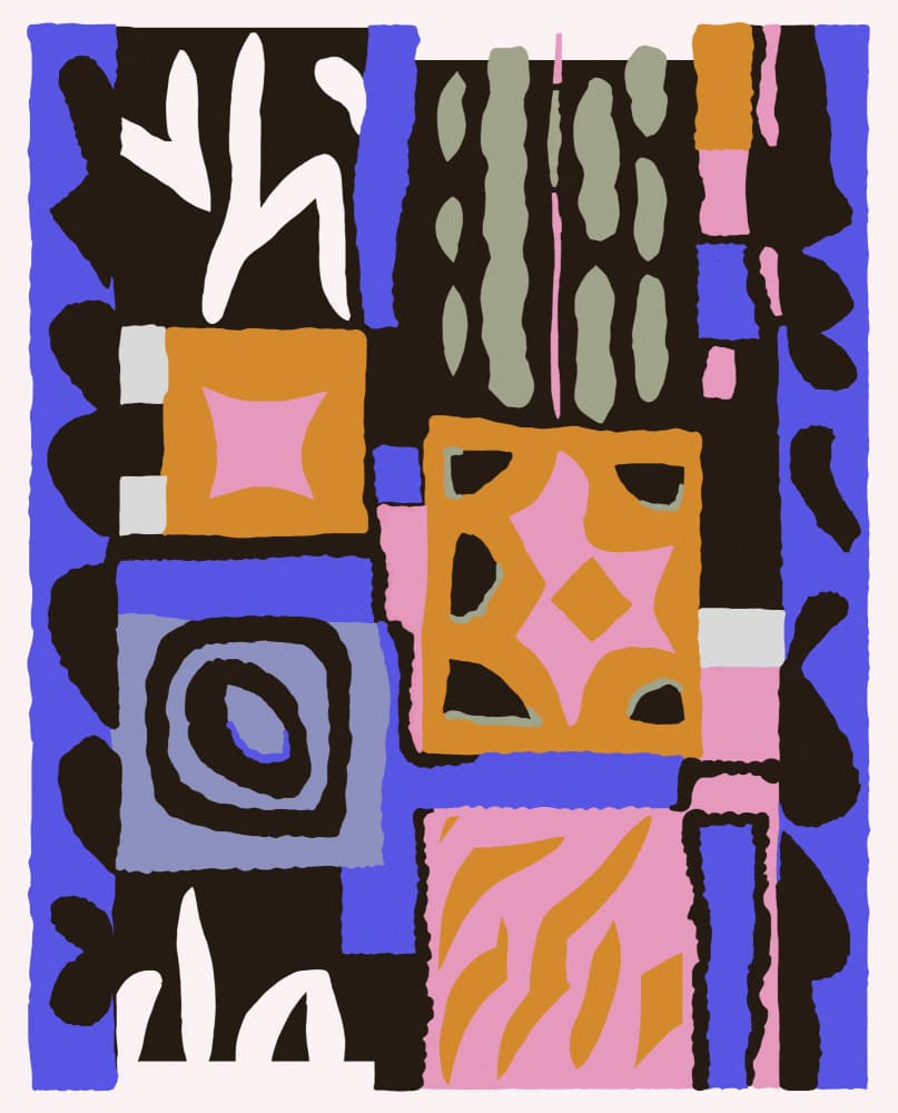 Colorful Geometry by Treechild — canvas wall art
