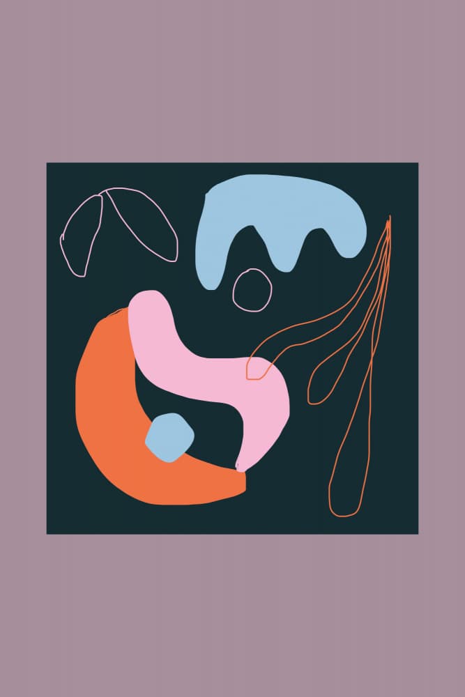 Organic Abstract Shapes by Studio Memb — canvas wall art