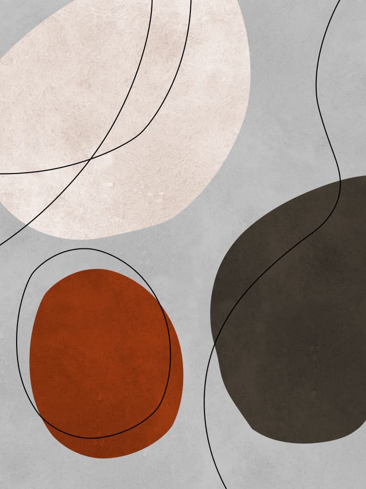 Organic Abstract Shapes by Vitor Costa — canvas wall art