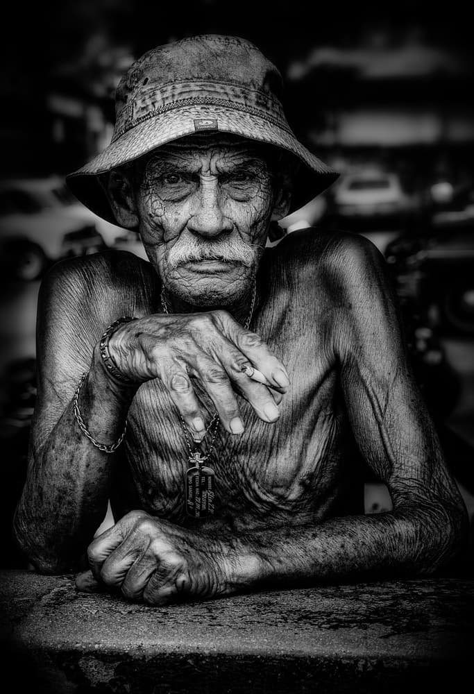 Parking Attendant, Havana by Andy Bauer — canvas wall art