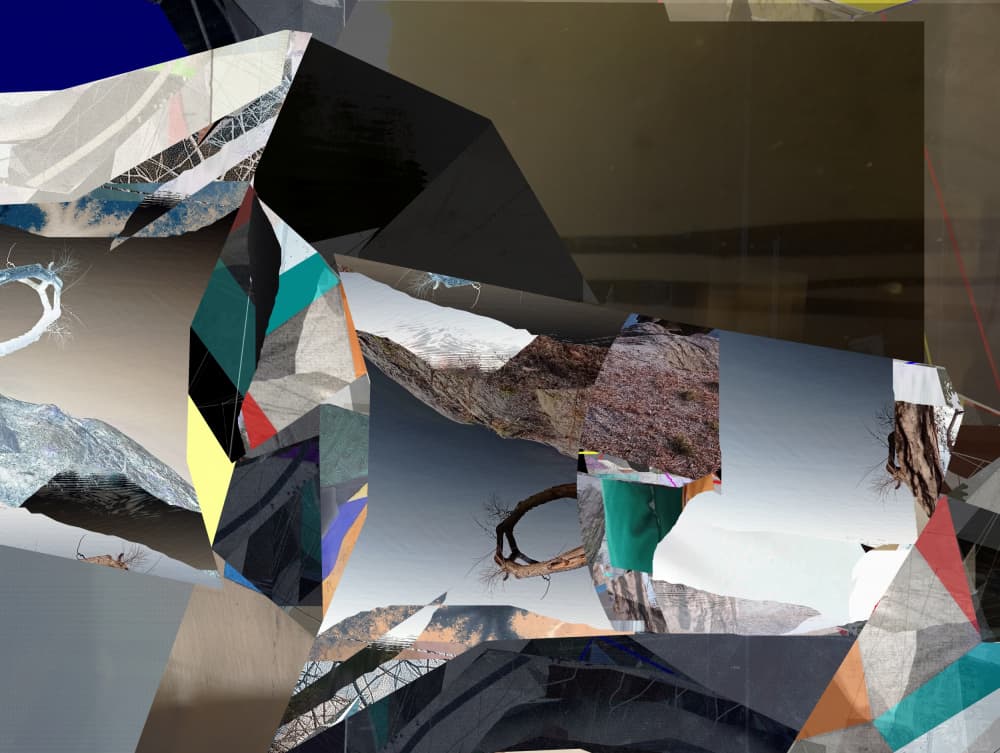 Fragmented Landscape Abstract by Stefan Fransson — canvas wall art