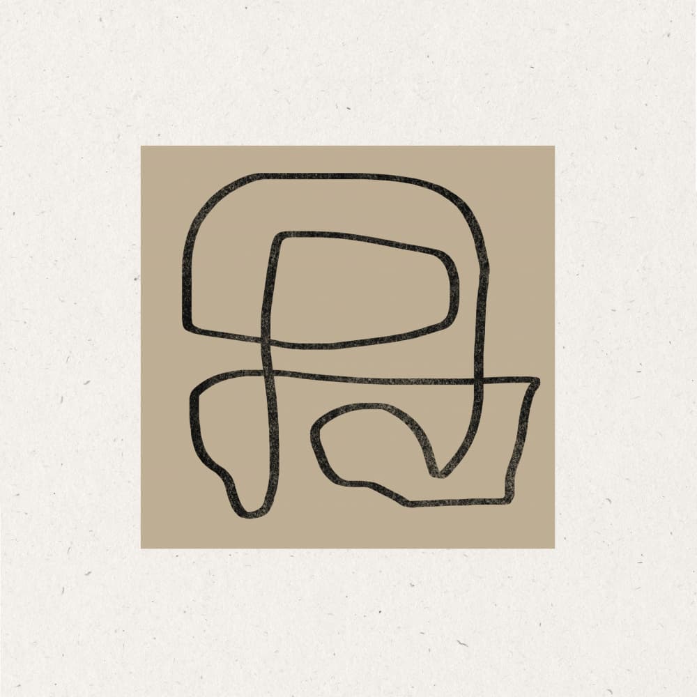 Curved Labyrinth by THE MIUUS STUDIO — canvas wall art