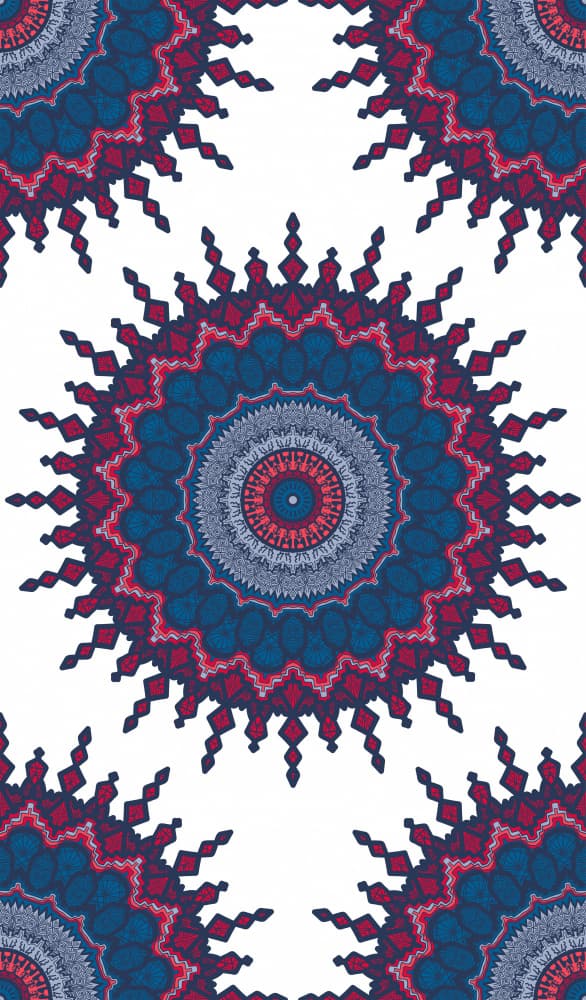 Vibrant Mandala Pattern by Marika Barsrsind — canvas wall art