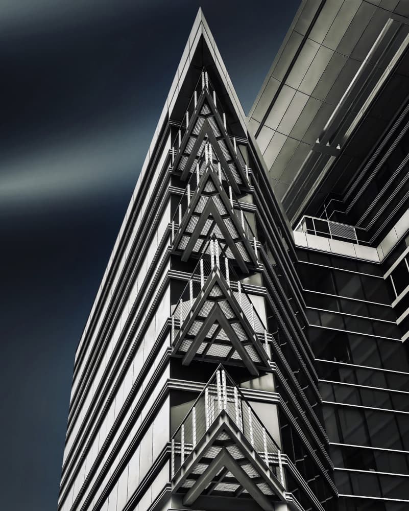 Angular City Spire by Arnon Orbach — canvas wall art