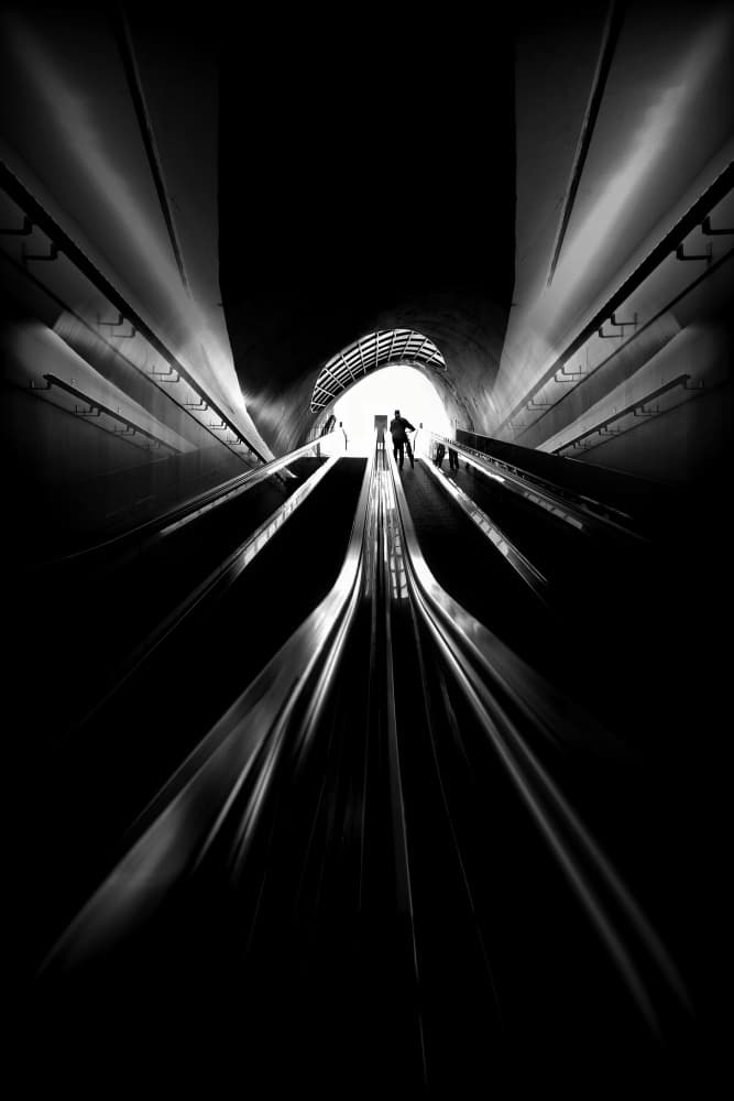 Light At Tunnel End by Jorge Pimenta — canvas wall art