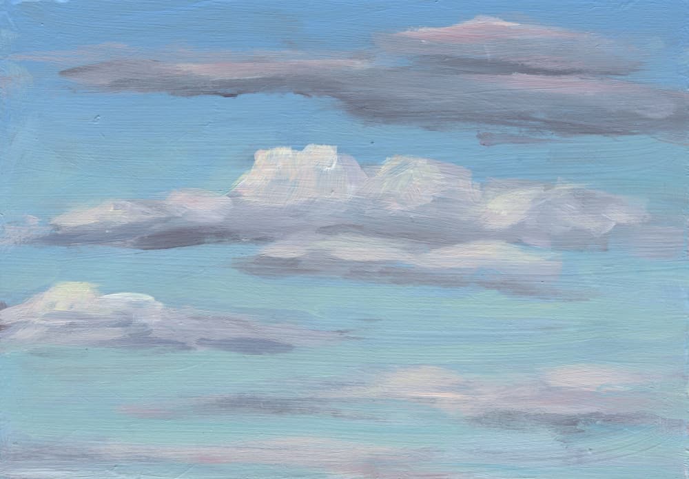 Serene Blue Sky by Carrie Arnold — canvas wall art