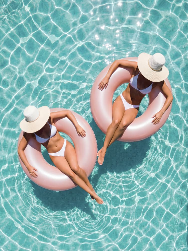 Relaxing Summer Pool Day by Andreas Magnusson — canvas wall art