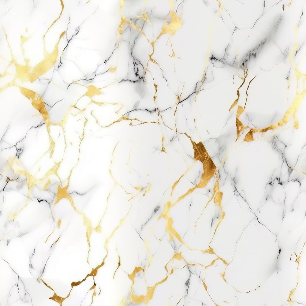 Golden Marble Veins by Bilge Paksoylu — canvas wall art