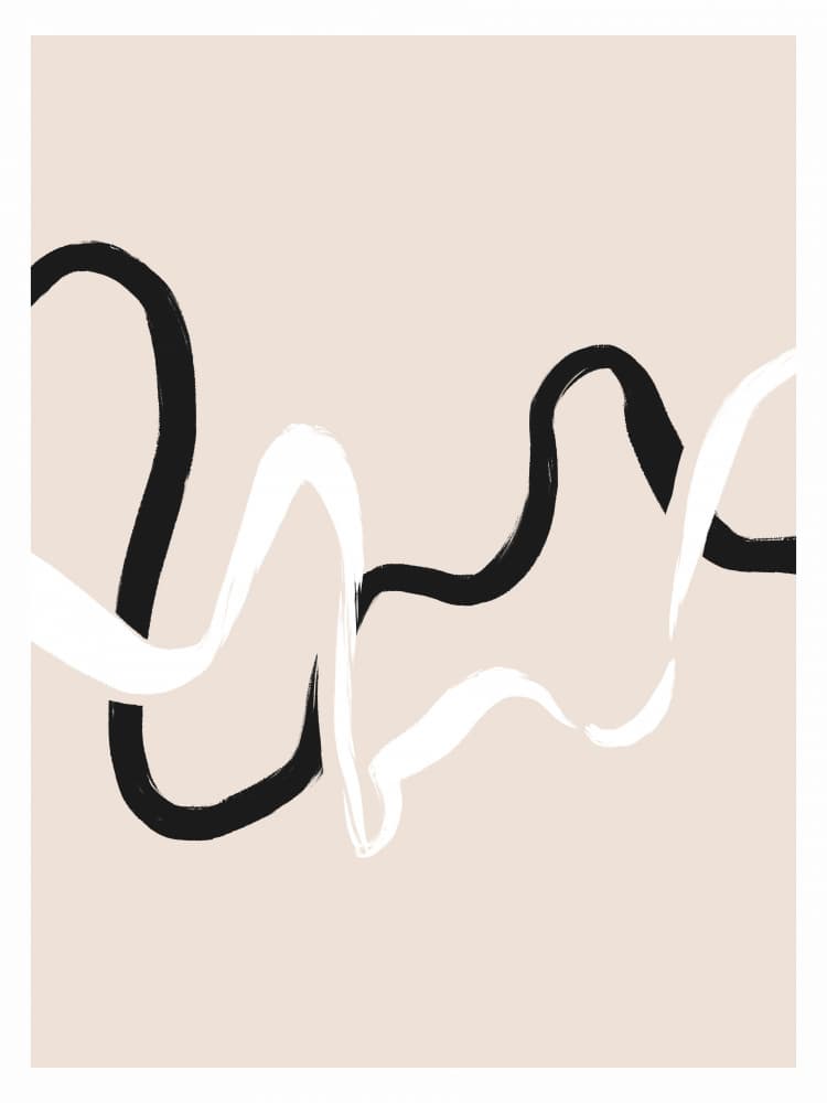 Wave Contrast by Treechild — canvas wall art